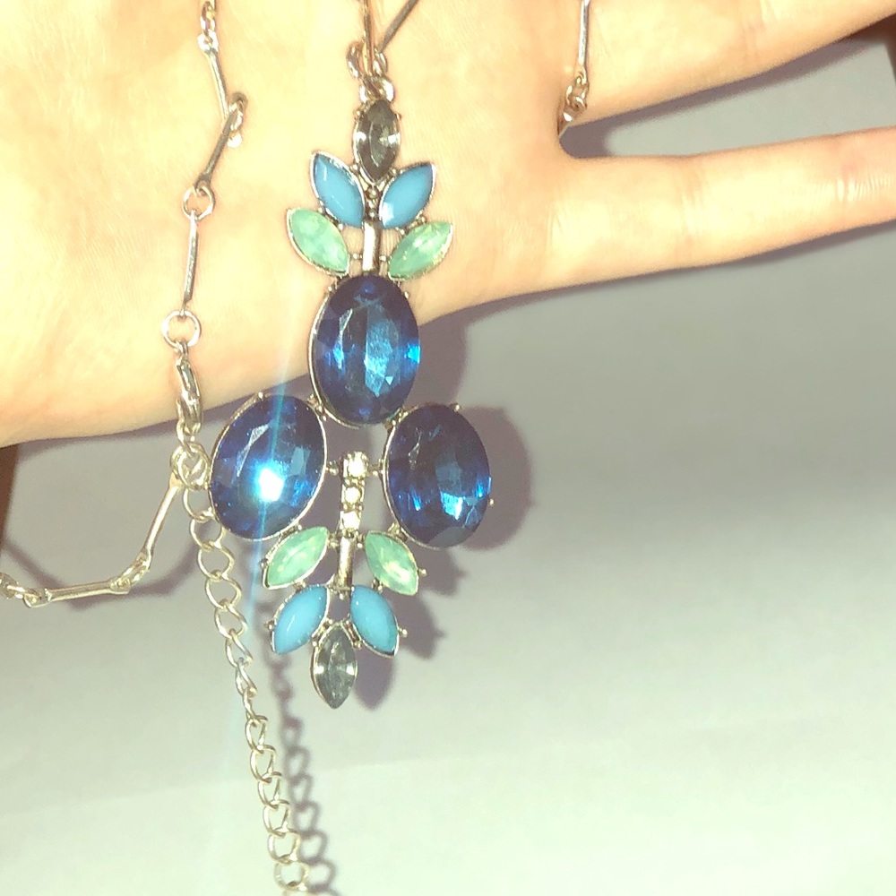 Blue Gem Necklace